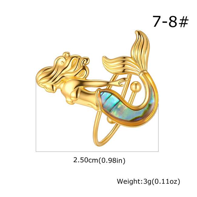 Wholesale Stainless Steel Shell Open Ring