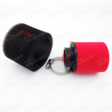 Red/Black 38mm Straight Neck 2 Stage Sponge Foam Air Filter For GY6 50cc Moped Scooters 110cc 125cc Dirt Pit Bike ATV Quad
