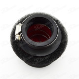 Red/Black 42mm Straight Neck 2 Stage Sponge Foam Air Filter For GY6 150cc 157QMJ Moped Scooters 125cc 140cc Dirt Pit Bike ATV Quad