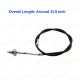 Motorcycle Front Brake Cable Line For YAMAHA PEEWEE PW50 Y-Zinger 50 PY50 Front Drum Brake