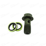 10mm Thread M10 x 1.25mm Banjo Bolt Washer Motorcycle Hydraulic Brake Hose Master Cylinder Oil Cooler ATV Quad Dirt Monkey Dax Bike Go Kart Scooter Moped Motorcycle