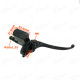 10mm Banjo Motorcycle Pitbike Right Front Hydraulic Brake Master Cylinder Lever With Mirror Hole For Gy6 50-250cc Scooter Moped ATV Quad Dirt Pit Monkey DAX Bike