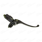10mm Banjo Motorcycle Pitbike Right Front Hydraulic Brake Master Cylinder Lever With Mirror Hole For Gy6 50-250cc Scooter Moped ATV Quad Dirt Pit Monkey DAX Bike