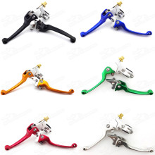 Pitbike CNC Folding Brake Clutch Levers Foldable Level For Chinese 125cc 200cc 250cc SSR Coolster Pit Dirt Trail Bike Motard CRF50 CRF70 CRF110 Pit Pro Atomik Thumpstar SDG SSR Taotao Motorcycle