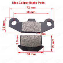 Disk Brake Pads Caliper Shoes For 50 70 110 125 140cc SDG SSR Coolster Apollo Orion Pit Dirt Trail Bike Pitbike Motard