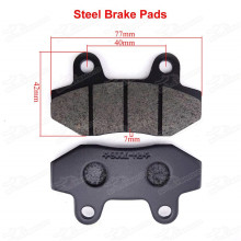 Twin Pot Caliper Disk Brake Pads Shoes For 50cc 110cc 125cc 140cc 150cc 160cc 190cc CRF50 KLX Pit Dirt Bike Pitbike Motard