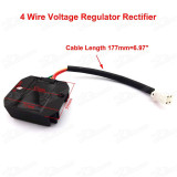 4 Wires Female Plug Voltage Regulator Rectifier Gy6 150cc 200cc 250cc ATV Dirt Bikes Moped Scooters Quad Motorcycle