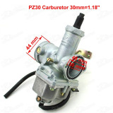 30mm Carb PZ30 Carburetor Carby For 200cc 250cc ATV Pit Dirt Bike with Cable Choke Lever Buggy Go Kart MX Motorcycle Trail Bikes
