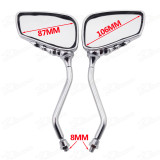 8MM Motorcycle Rearview Mirror For ATV Quad Pit Dirt DAX Monkey Gorilla MSX125 Bike Moped Scooter