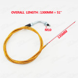 1300mmm Gas Throttle Cable For 49cc 50cc 60cc 80cc Motorized Bicycle Push Bike