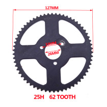 26mm ID 25H 62 Tooth Rear Sprocket For Chinese 47cc 49cc Mini Moto Pocket Bike