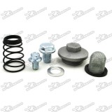Oil Strainer Cap Drain Plug Bolt Screen Seal Spring For Chinese GY6 50cc 125cc 150cc Moped Scooter ATV Quad