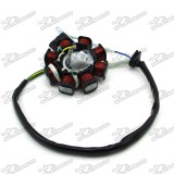 8 Coil Poles 4 Wire DC Magneto Stator For Chinese GY6 50cc Engine Moped Scooter