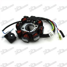 8 Coil AC Ignition Stator Magneto For GY6 50cc Engine Scooter Moped ATV Quad Go Kart