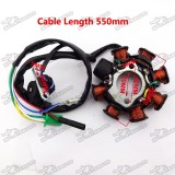 8 Coils Poles Ignition Stator Rotor Magneto For GY6 125cc 150cc Engine Parts Chinese Moped Scooter ATV Quad 4 Wheeler Go Kart