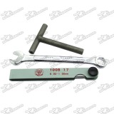 0.02-1mm Metric Filler Feeler Measure Gauge Tool 9mm Spaner Wrench Valve Screw Socket Repair