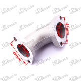 27mm Angled 30° YX-02 Intake Inlet Manifold Pipe For YX 125cc 140cc Engine Pit Dirt Motor Bike Motocross Motorcycle
