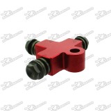 M10 x 1.25 Hydraulic Brake Hose Pipe Coupling Tee Connector 3way Adapter For Go Kart ATV Quad 4 Wheeler