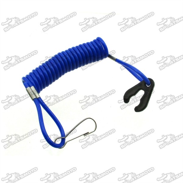 Blue Safety Tether Lanyard Cord For Kill Switch Jet Ski Boat Yamaha