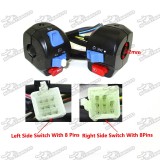 7/8'' 22mm Left Right Handle Switch Control Assembly Set For GY6 50cc 125cc 150cc Moped Scooter