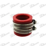 Red 30mm Carburetor Carb Intake Pipe Manifold Adapter Boot Sleeve Joint