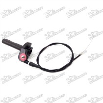 1/4 Turn Twist Throttle Cable Handle Assembly For CRF XR 50 70 KLX110 SSR Thumpstar Chinese Pit Dirt Motor Bike