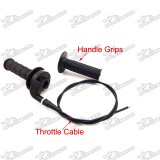Black Twist Throttle Handle Grips Cable Assembly For CRF XR 50 70 TTR KLX110 SSR Thumpstar YCF Pit Pro Dirt Bike Motocross