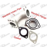 Carburetor Intake Mainfold Adapter Boot Pipe + Flange + Gasket For 150cc 160cc 200cc 250cc Engine Pit Dirt Motor Bike CRF KLX TTR