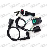 Wiring Loom Harness + Kill Switch + Ignition Coil + 5 Pin AC CDI Box For 50cc 70cc 90cc 110cc 125cc 140cc 150cc 160cc Chinese Pit Dirt Bike Motorcycle