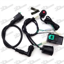 Wiring Loom Harness + Kill Switch + Ignition Coil + 5 Pin AC CDI Box For 50cc 70cc 90cc 110cc 125cc 140cc 150cc 160cc Chinese Pit Dirt Bike Motorcycle
