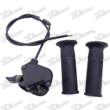 7/8'' 22mm Handle Grips Thumb Throttle Control Housing Cable Accelerator Handle Grips For Chinese 50cc 70cc 90cc 110cc 125cc ATV Quad 4 Wheeler