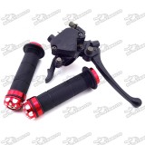  Blue 7/8  22mm Alloy Handle Grips Thumb Throttle Brake Lever Accelerator Assembly For 125cc 150cc 200cc 250cc Chinese ATV Quad