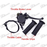 7/8'' 22mm Thumb Throttle Cable Handle Brake Lever Grips Accelerator For Chinese ATV Quad 50cc 70cc 90cc 110cc 125cc 