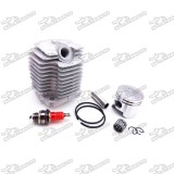 44mm Cylinder Head + 12mm Piston Pin Ring + L7T Spark Plug For 2 Stroke 49cc Engine Chinese Mini ATV Quad Pocket Dirt Bike 