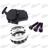 Easy Pull Starter + Flywheel + Screws For 2 Stroke 47cc 49cc Minimoto Pocket Bike Mini Kids Dirt Kids Crosser ATV Quad