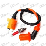 Performance Racing Ignition Coil + A7TC Spark Plug For Chinese GY6 50cc 125cc 150cc Engine Moped Scooter XR50 CRF50 Pit Dirt Bike Motorcycle