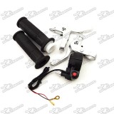 7/8'' 22mm Throttle Handle Grips + Kill Stop Switch + Brake Lever For 47cc 49cc 2 Stroke Pocket Bike Mini Dirt Minimoto Chooper