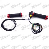 Handle Grips + Throttle Cable + Kill Stop Switch For 2 Stroke 49cc 50cc 60cc 66cc 80cc Engine Gas Motorized Bicycle Push Bike