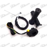 Black Handle Grips + Throttle Cable + Kill Stop Switch For 2 Stroke 49cc 50cc 60cc 66cc 80cc Engine Motorized Bicycle Push Bike