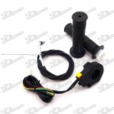 Black Handle Grips + Throttle Cable + Kill Stop Switch For 2 Stroke 49cc 50cc 60cc 66cc 80cc Engine Motorized Bicycle Push Bike
