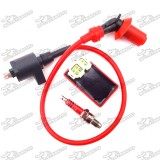 Ignition Coil + 6 Pin AC CDI Box + A7TC Spark Plug For Chinese GY6 50cc 125cc 150cc Engine Moped Scooter ATV Quad Go Kart