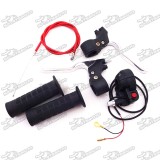 Hand Grips + Kill Stop Switch + Twist Throttle + 115mm 825mm Throttle Cable + Brake Lever For 2 Stroke 47cc 49cc Chinese Pocket Mini Bike 