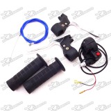 Hand Grips + Kill Stop Switch + Twist Throttle + 115mm 825mm Throttle Cable + Brake Lever For 2 Stroke 47cc 49cc Chinese Pocket Mini Bike 