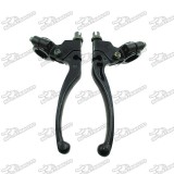 Black Left Right Clutch Brake Handle Levers Perch For Honda XR80 XR100 CRF80 CRF100