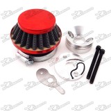 44mm Air Filter + Air Filter Adapter Stack For 2 Stroke 33cc 43cc 49cc Engine Big Foot Goped Blad Z Gas Scooter Xcooter Cobra Motovox