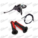 Thumb Throttle Cable Brake Lever Handle Grips For 50cc 70cc 90cc 110cc 125cc 150cc 200cc 250cc Chinese ATV Quad 4 Wheeler