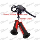 Thumb Throttle Brake Lever Durable Handle Grips For Chinese ATV Quad 4 Wheeler 50cc 70cc 90cc 110cc 125cc 150cc 200cc 250cc