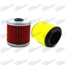 ATV Air Filter + Oil Cleaner For Honda Quad 4 Wheeler TRX400EX Sportrax 