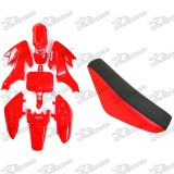 Plastic Fairing Body Kits + Tall Foam Seat For 50cc 70cc 90cc 110cc 125cc 140cc 150cc 160cc Honda CRF50 XR50 Pit Dirt Bike