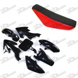 Plastic Fairing Body Kits + Tall Foam Seat For 50cc 70cc 90cc 110cc 125cc 140cc 150cc 160cc Honda CRF50 XR50 Pit Dirt Bike